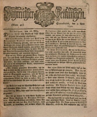 Bayreuther Zeitung Samstag 3. April 1790