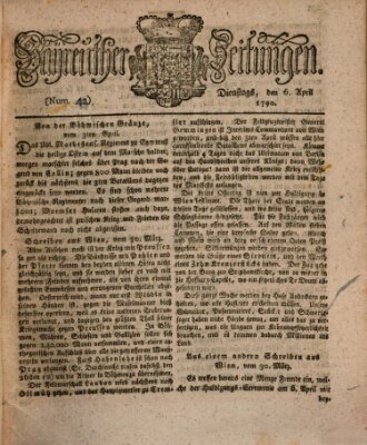 Bayreuther Zeitung Dienstag 6. April 1790