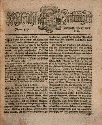 Bayreuther Zeitung Dienstag 27. April 1790