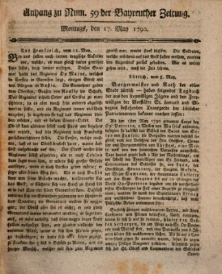 Bayreuther Zeitung Montag 17. Mai 1790