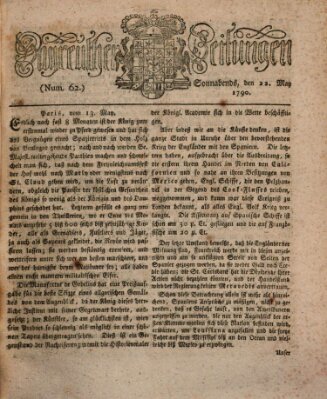 Bayreuther Zeitung Samstag 22. Mai 1790