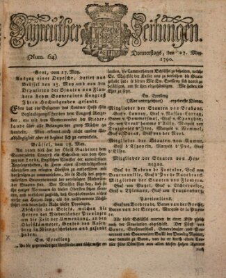 Bayreuther Zeitung Donnerstag 27. Mai 1790