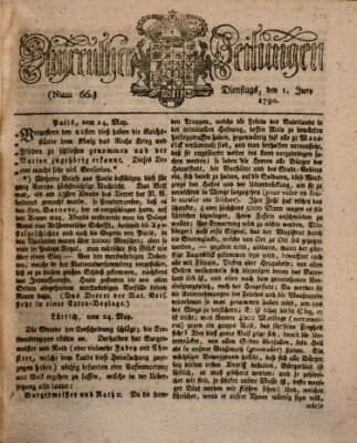 Bayreuther Zeitung Dienstag 1. Juni 1790