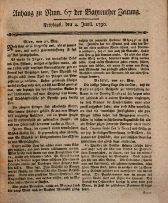 Bayreuther Zeitung Freitag 4. Juni 1790