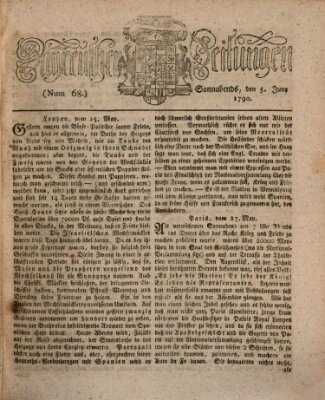 Bayreuther Zeitung Samstag 5. Juni 1790