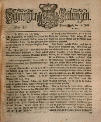 Bayreuther Zeitung Donnerstag 8. Juli 1790