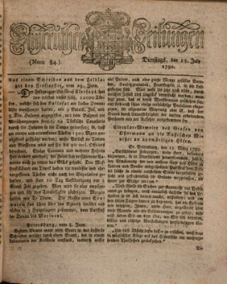 Bayreuther Zeitung Dienstag 13. Juli 1790