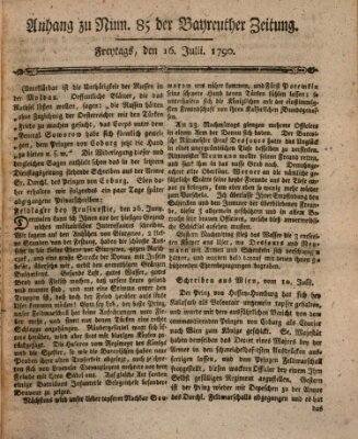 Bayreuther Zeitung Freitag 16. Juli 1790