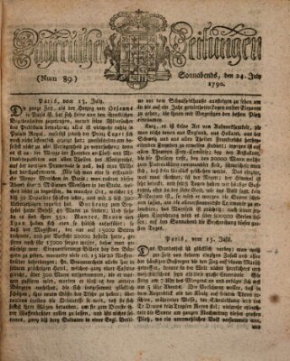 Bayreuther Zeitung Samstag 24. Juli 1790