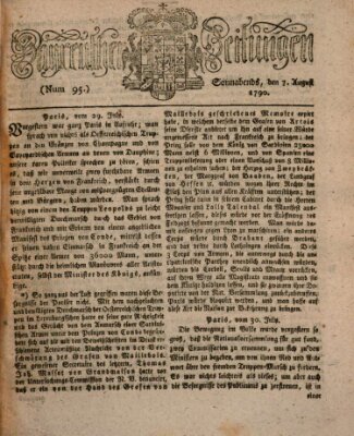 Bayreuther Zeitung Samstag 7. August 1790