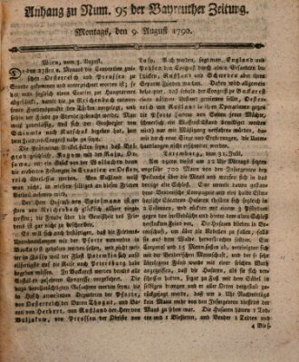 Bayreuther Zeitung Montag 9. August 1790