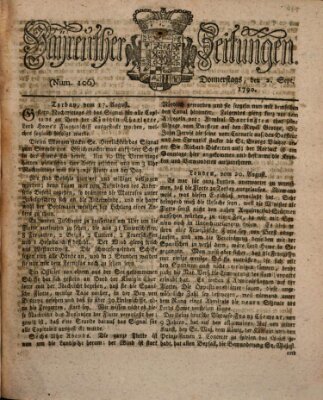 Bayreuther Zeitung Donnerstag 2. September 1790