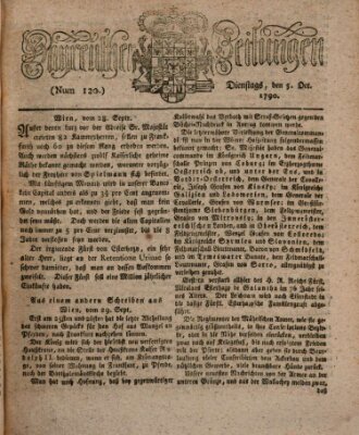 Bayreuther Zeitung Dienstag 5. Oktober 1790