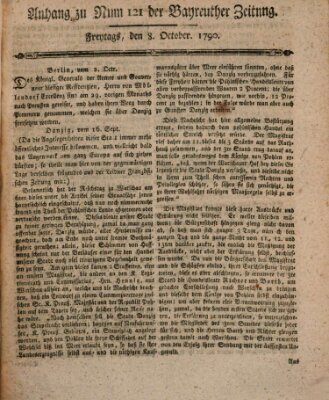 Bayreuther Zeitung Freitag 8. Oktober 1790