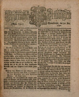 Bayreuther Zeitung Samstag 30. Oktober 1790