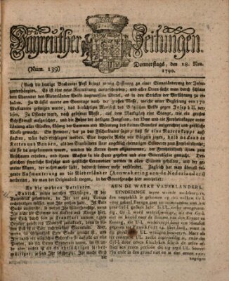 Bayreuther Zeitung Donnerstag 18. November 1790