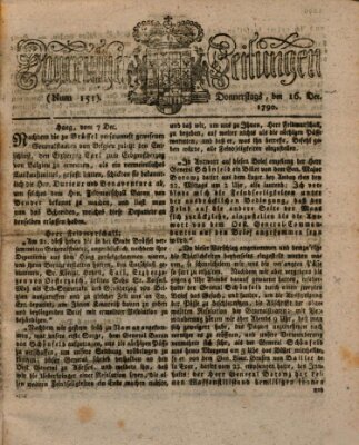 Bayreuther Zeitung Donnerstag 16. Dezember 1790