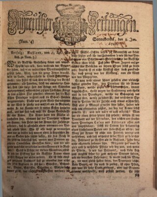 Bayreuther Zeitung Samstag 8. Januar 1791