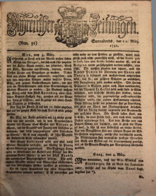 Bayreuther Zeitung Samstag 12. März 1791