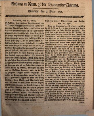 Bayreuther Zeitung Montag 9. Mai 1791