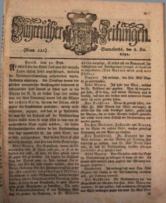 Bayreuther Zeitung Samstag 8. Oktober 1791