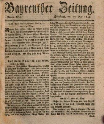 Bayreuther Zeitung Dienstag 29. Mai 1792