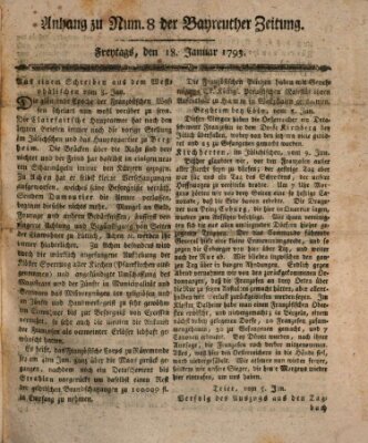 Bayreuther Zeitung Freitag 18. Januar 1793