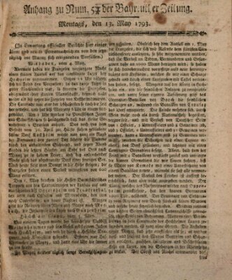 Bayreuther Zeitung Montag 13. Mai 1793