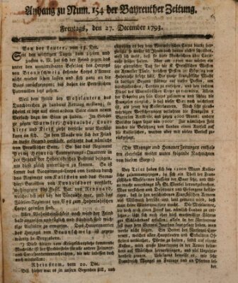 Bayreuther Zeitung Freitag 27. Dezember 1793