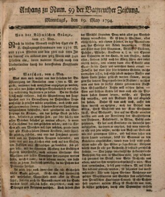 Bayreuther Zeitung Montag 19. Mai 1794