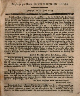 Bayreuther Zeitung Dienstag 3. Juni 1794