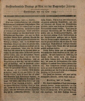 Bayreuther Zeitung Donnerstag 23. Oktober 1794