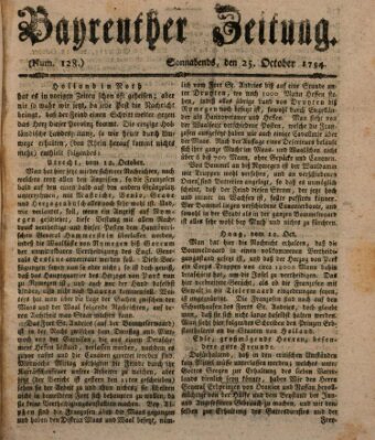 Bayreuther Zeitung Samstag 25. Oktober 1794