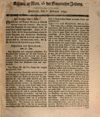 Bayreuther Zeitung Freitag 6. Februar 1795