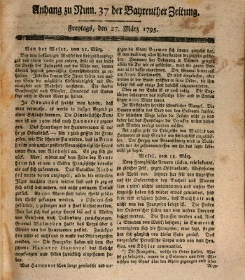 Bayreuther Zeitung Freitag 27. März 1795