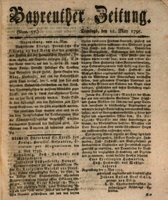 Bayreuther Zeitung Dienstag 12. Mai 1795