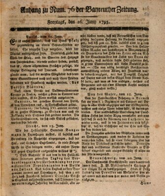 Bayreuther Zeitung Freitag 26. Juni 1795