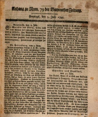 Bayreuther Zeitung Freitag 3. Juli 1795