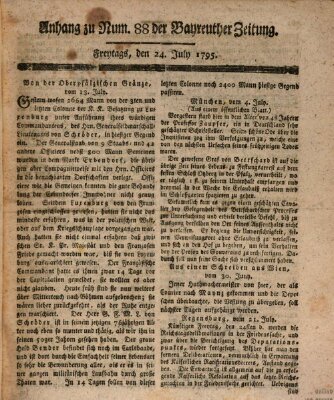 Bayreuther Zeitung Freitag 24. Juli 1795