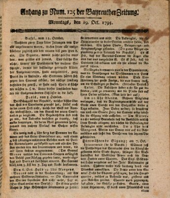 Bayreuther Zeitung Montag 19. Oktober 1795