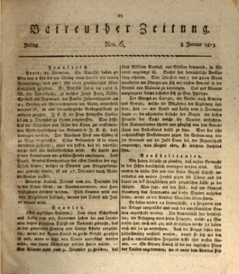 Bayreuther Zeitung Freitag 8. Januar 1813