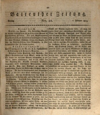 Bayreuther Zeitung Montag 1. Februar 1813