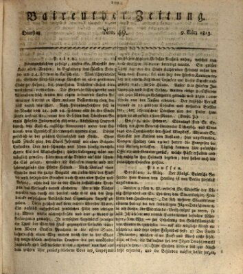 Bayreuther Zeitung Dienstag 9. März 1813