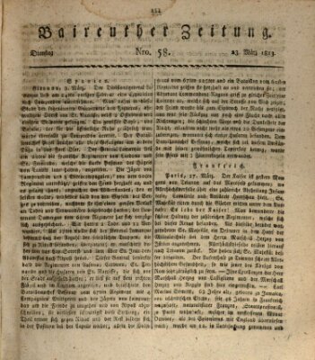 Bayreuther Zeitung Dienstag 23. März 1813