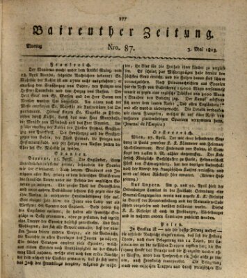 Bayreuther Zeitung Montag 3. Mai 1813