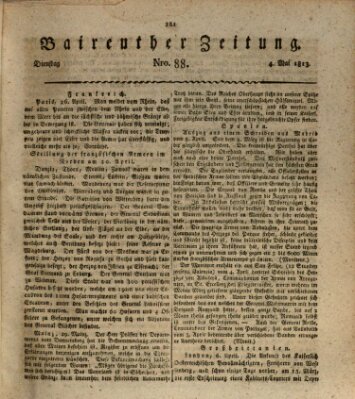 Bayreuther Zeitung Dienstag 4. Mai 1813