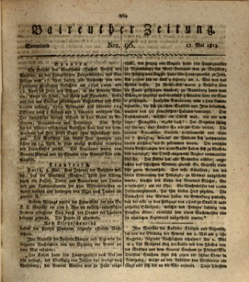 Bayreuther Zeitung Samstag 15. Mai 1813