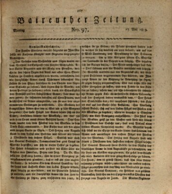 Bayreuther Zeitung Montag 17. Mai 1813