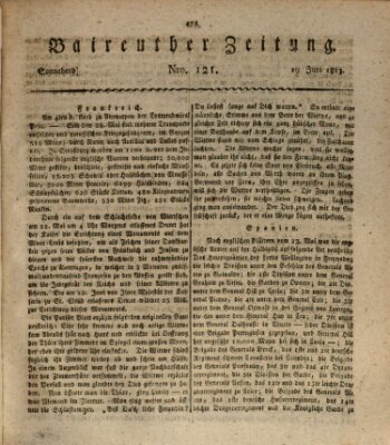 Bayreuther Zeitung Samstag 19. Juni 1813