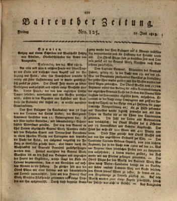 Bayreuther Zeitung Freitag 25. Juni 1813